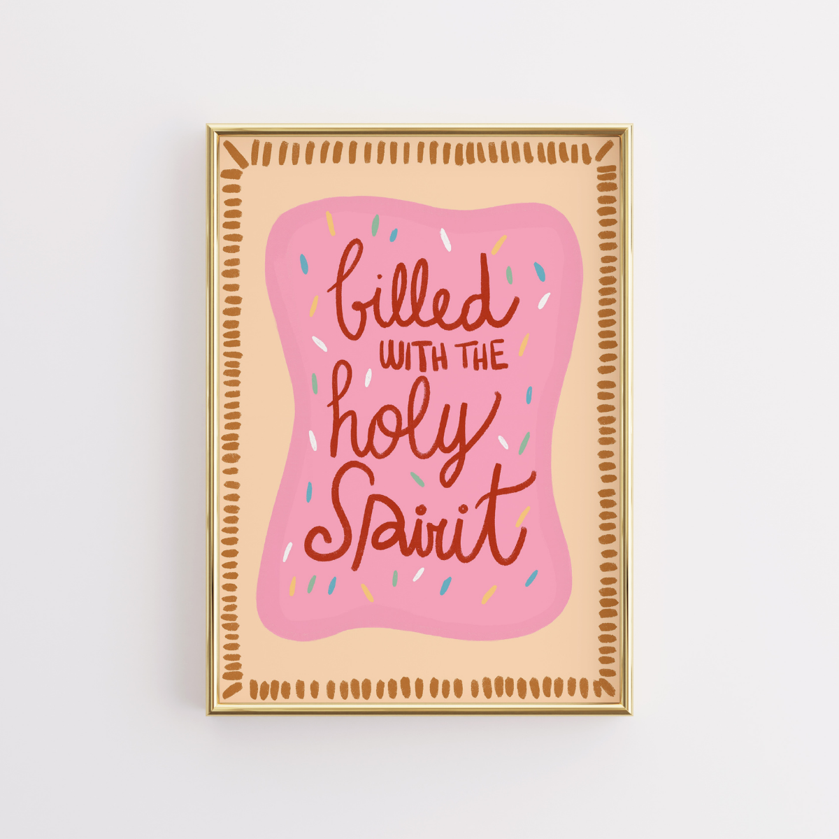 Filled with the Holy Spirit Wall Art – Trendy Faith Poster
