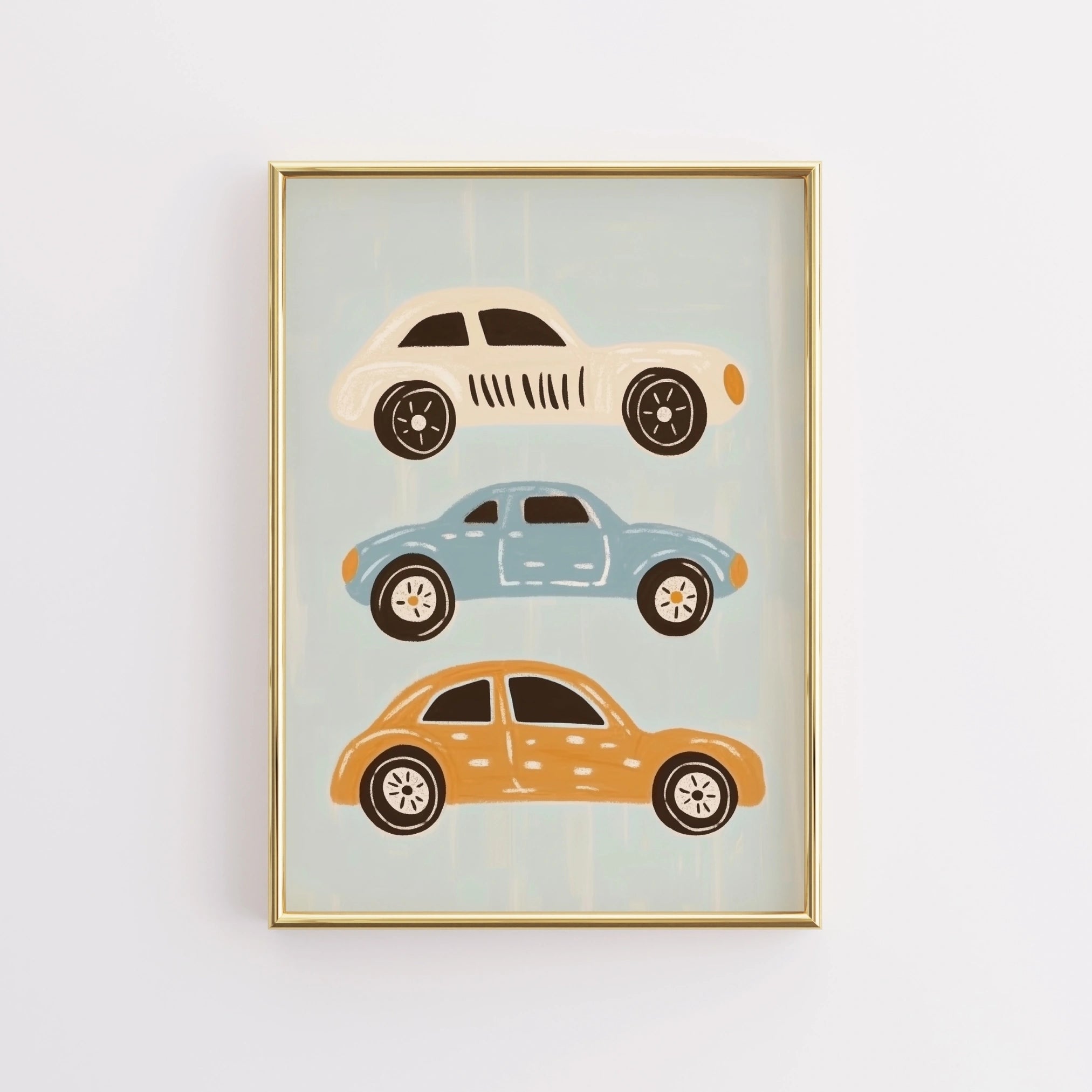 Vintage Cars Wall Art – Boys Room Decor – Wall Art Prints Wallify