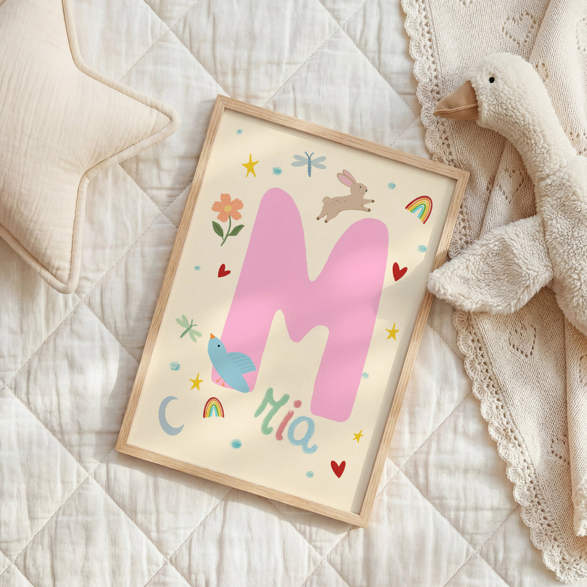 Personalized Nursery Name – Personalizowana dekoracja ścienna do pokoju dziecięcego