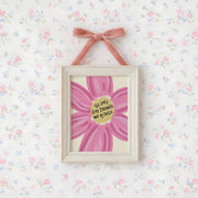 Pink Floral Faith Quote - Poster cristiano