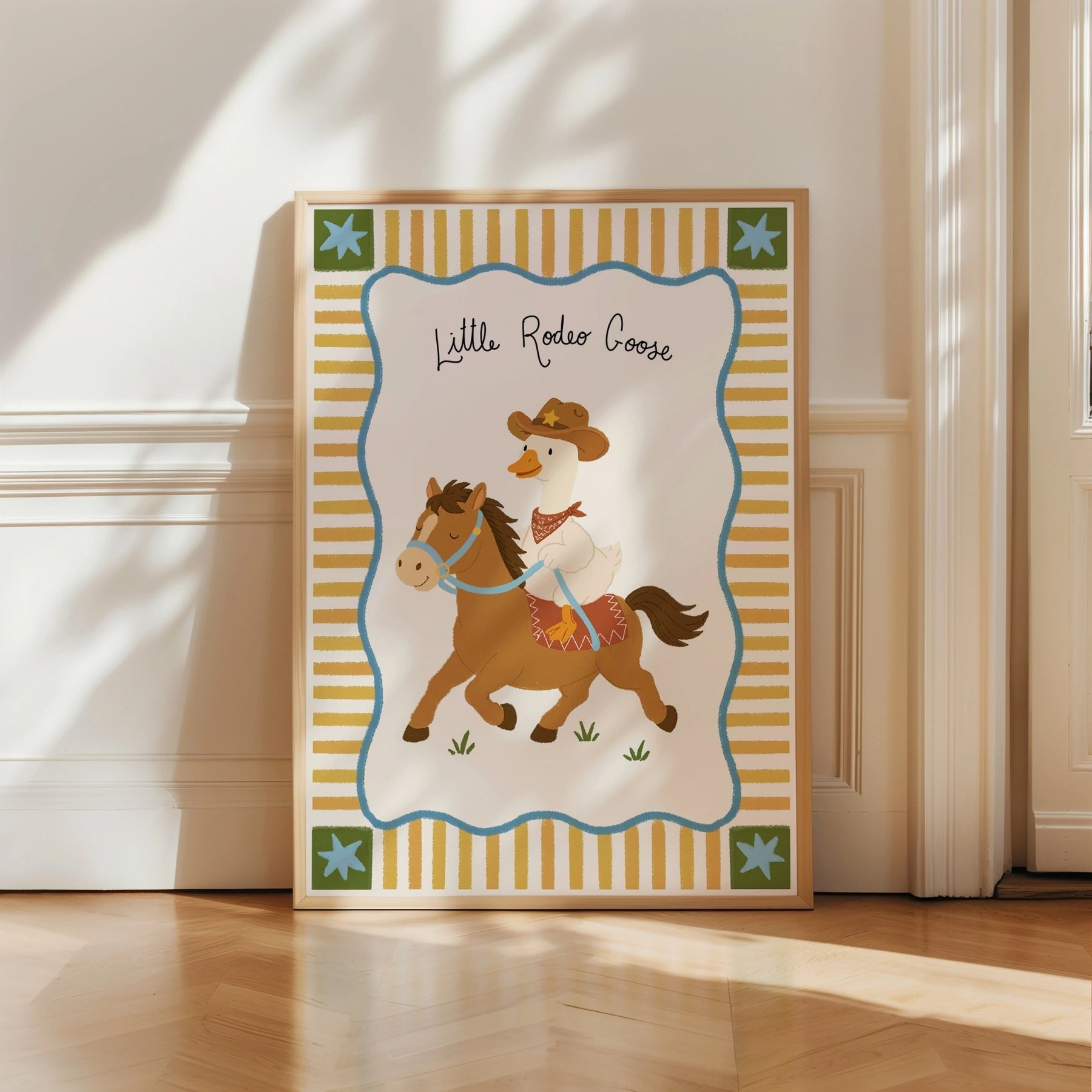 Little Rodeo Goose Nursery Wall Art