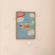 Giraffe Airplane – Nursery & kids wall art