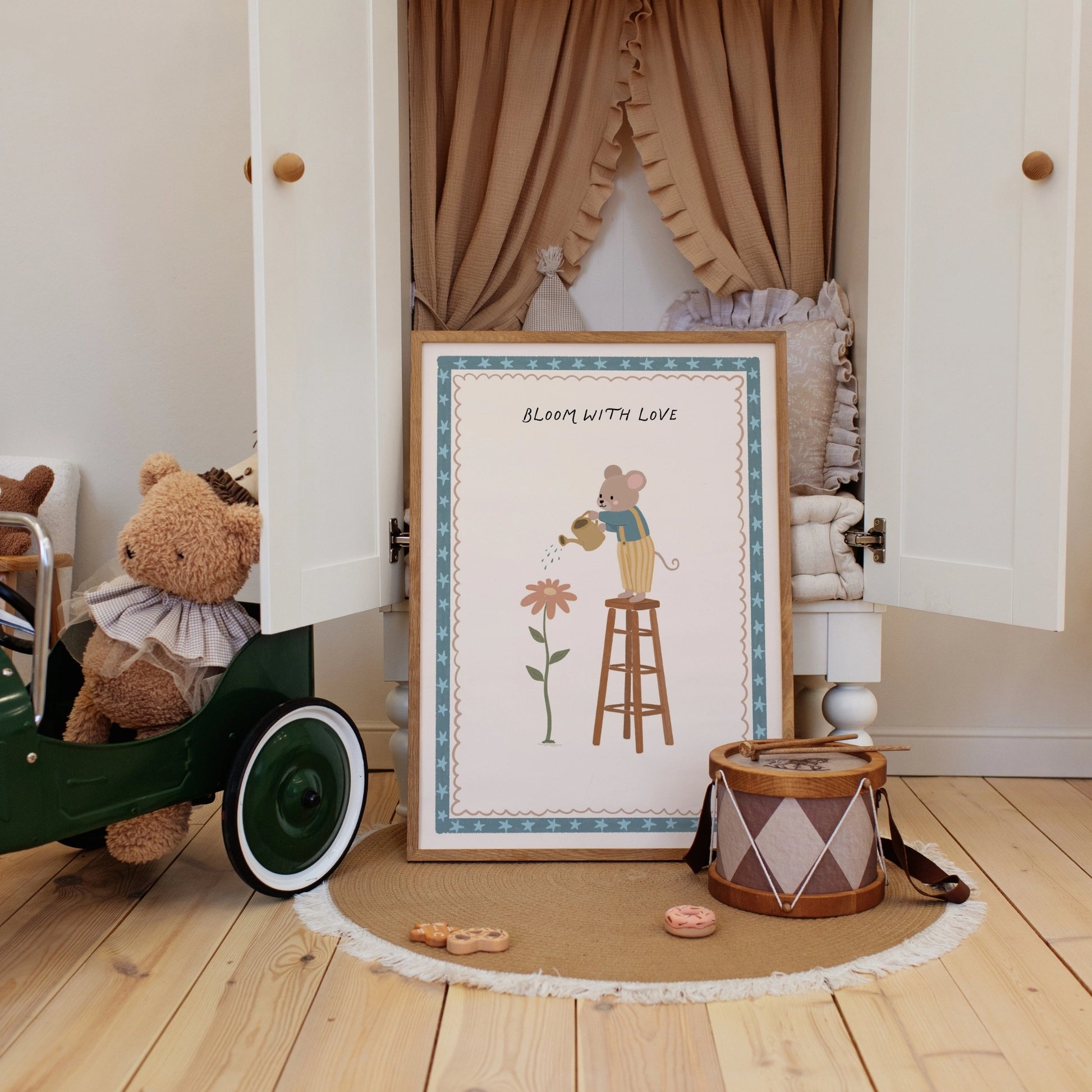 Cute Mouse Illustration Print