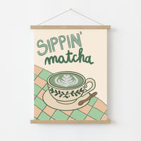 Matcha Wall Art – Cozy Kitchen Decor, Kitchen Wall Decor
