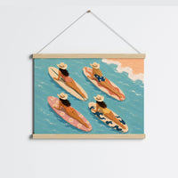 Beach Cowgirl Poster