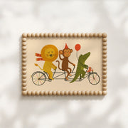 Animal Friends Bike Ride – Poster per bambini