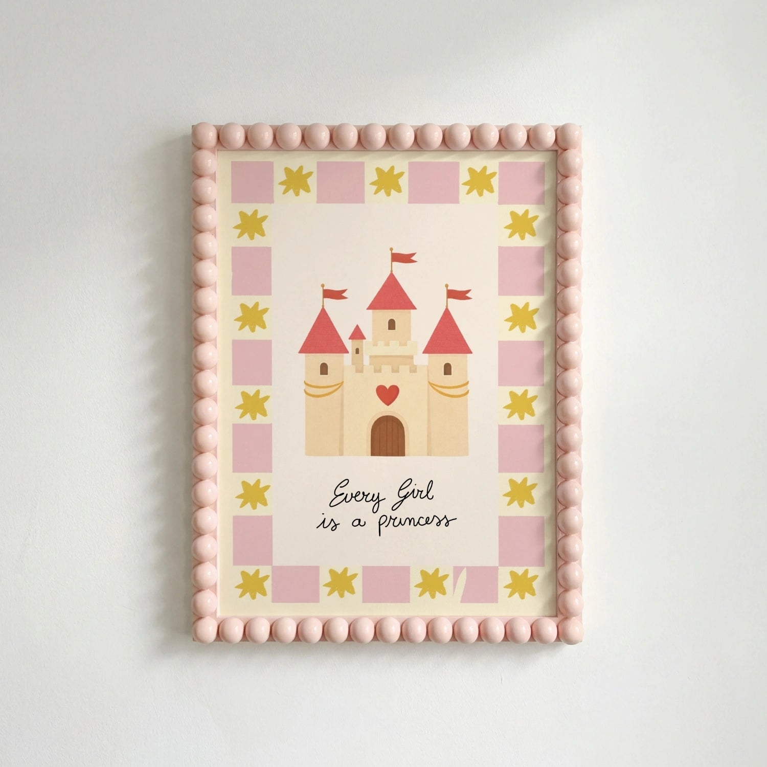 Fairytale Castle Wall Art, Girls Room Decor