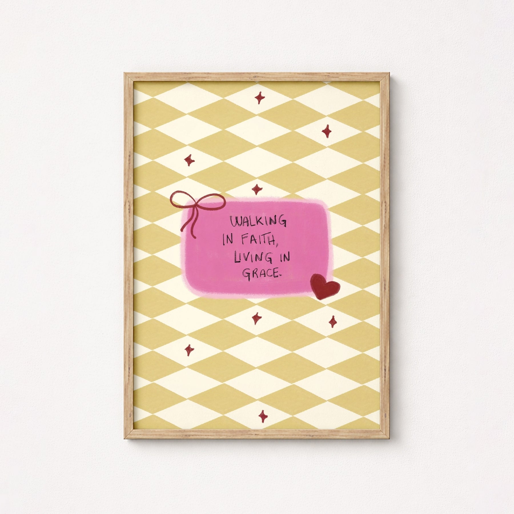 Stampa con citazione "Coquette Bow"