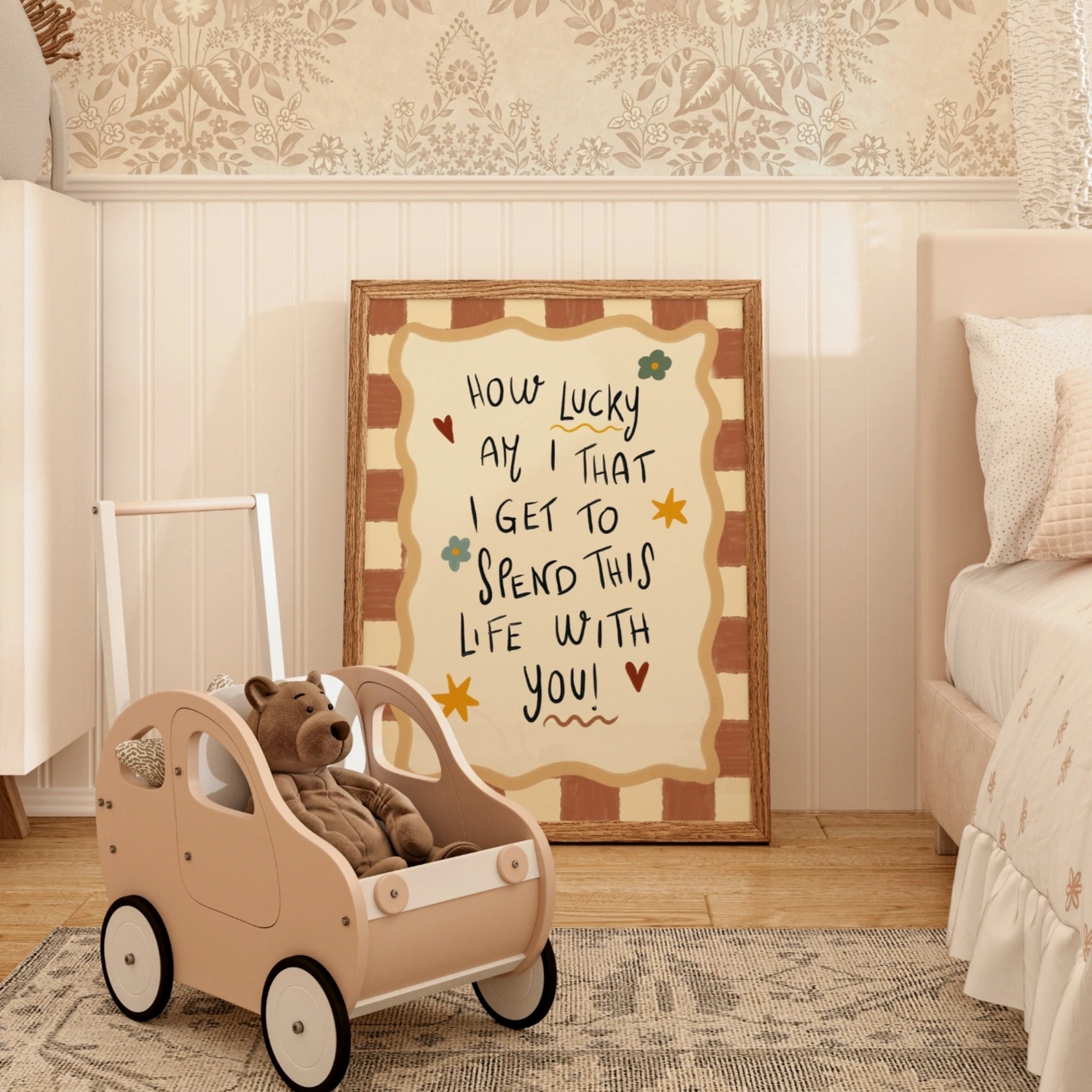 Arte murale con citazioni vintage