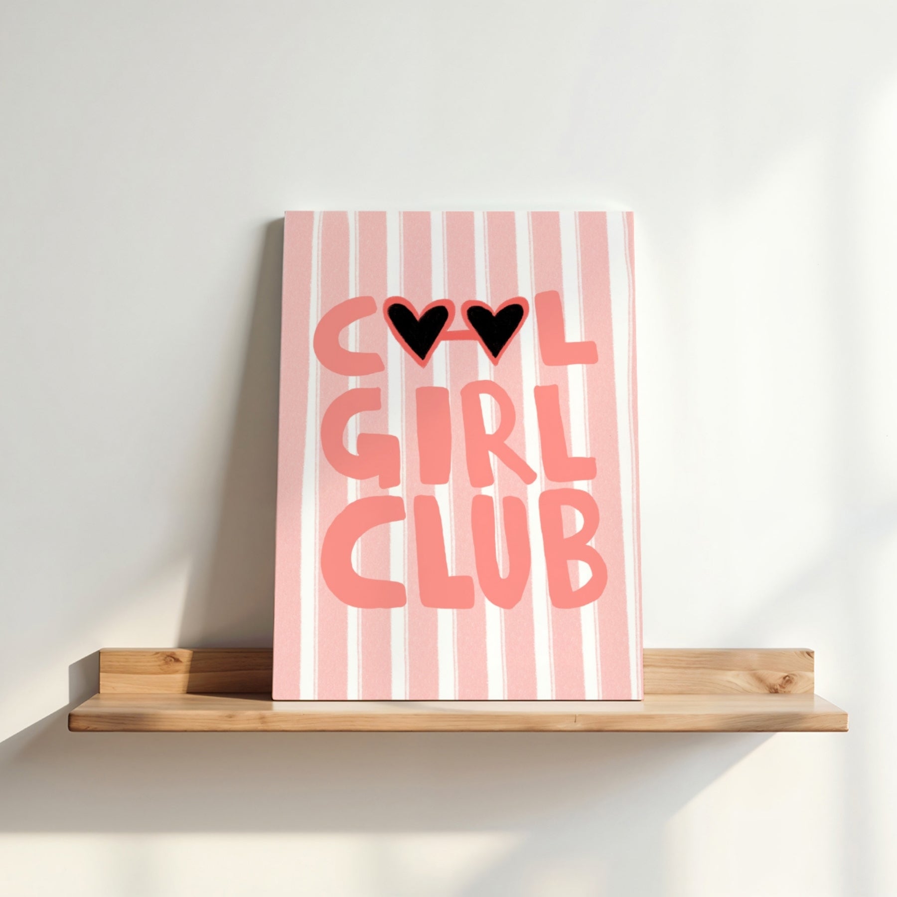 Cool Girl Club Canvas Wall Art