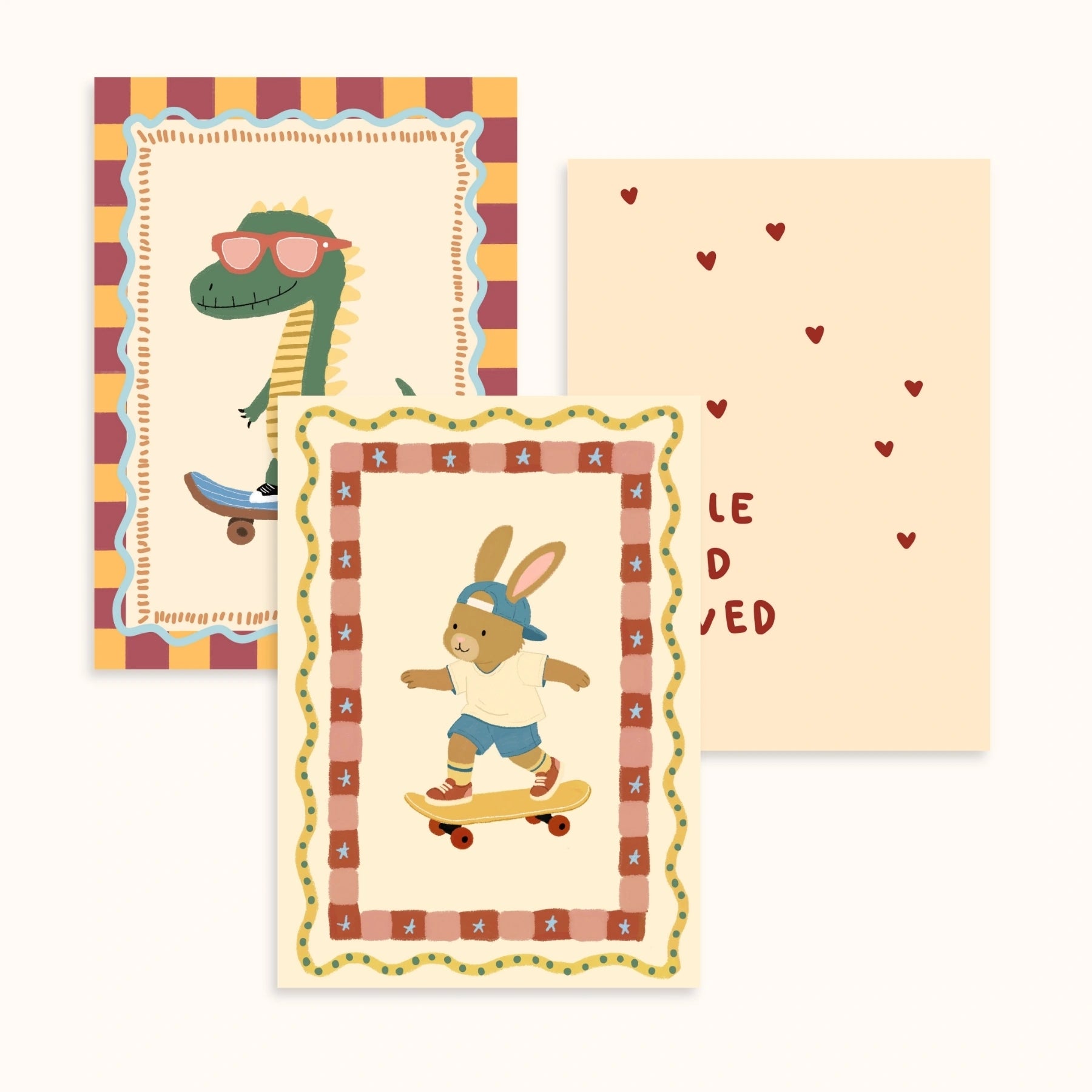 Playroom Nursery Wall Art Set of 3