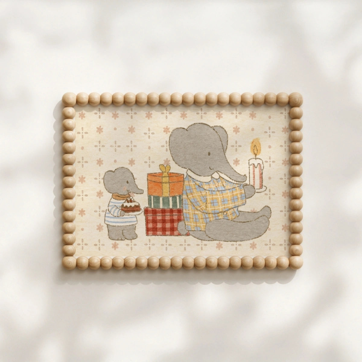 Stampa per Cameretta Elefante - Simpatica Arte da Parete Elefantino, Arredamento Colorato per Bambini