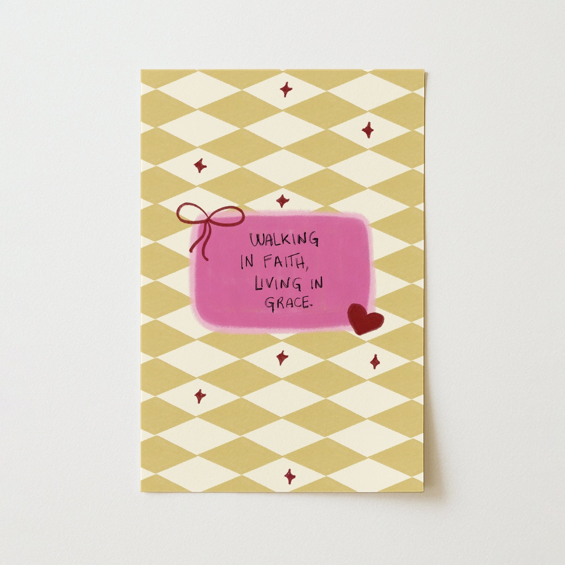 Stampa con citazione "Coquette Bow"