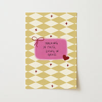 Stampa con citazione "Coquette Bow"