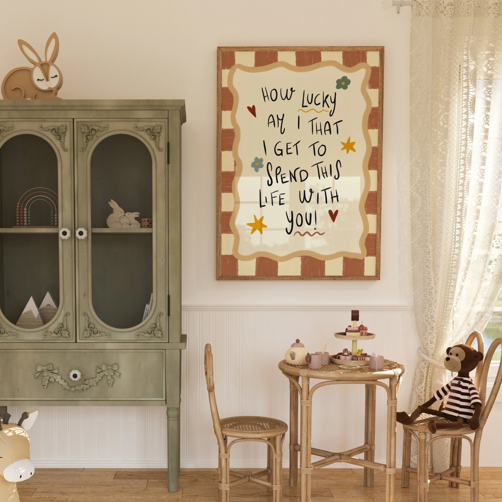 Arte murale con citazioni vintage