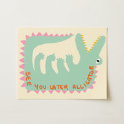 Funny Alligator – Nursery & Kids Wall Art