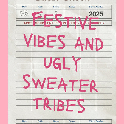 Holiday Guest Check Poster