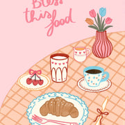Bless This Food – Art mural chrétien