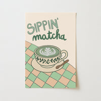 Matcha Wall Art – Cozy Kitchen Decor, Kitchen Wall Decor