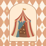 Retro Circus Tent – Nursery & kids wall art