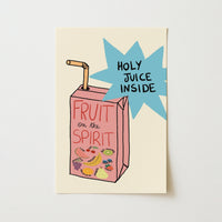 Fruit of the Spirit Print – Funny Christian Wall Art, Christian Wall Decor