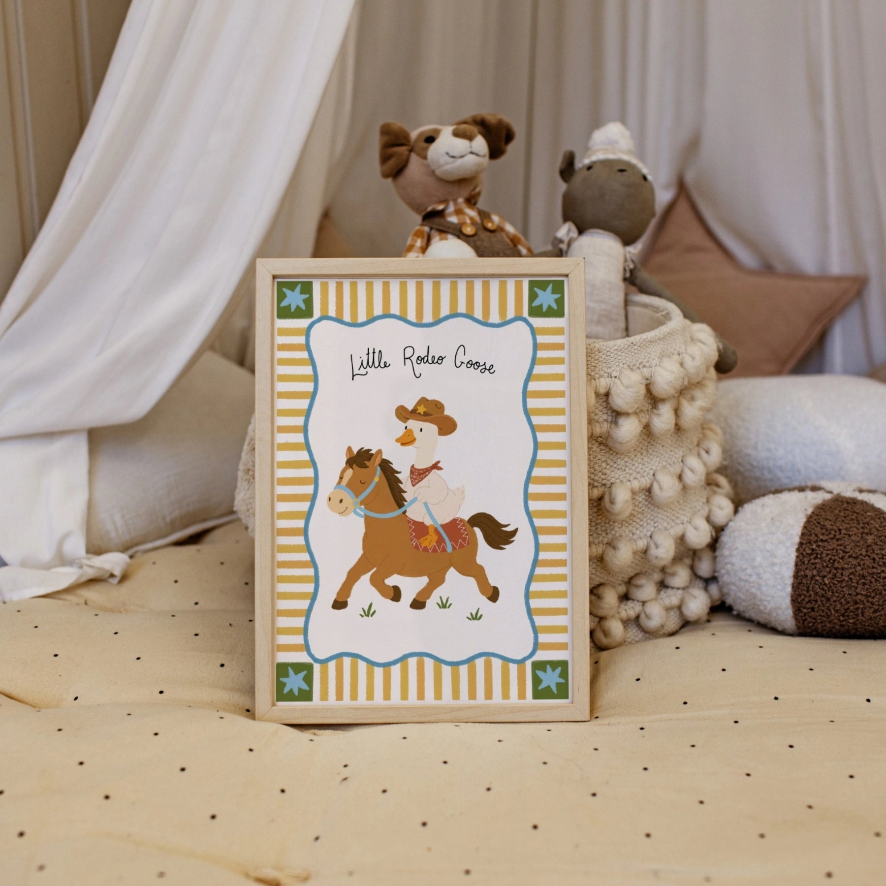Little Rodeo Goose Nursery Wall Art