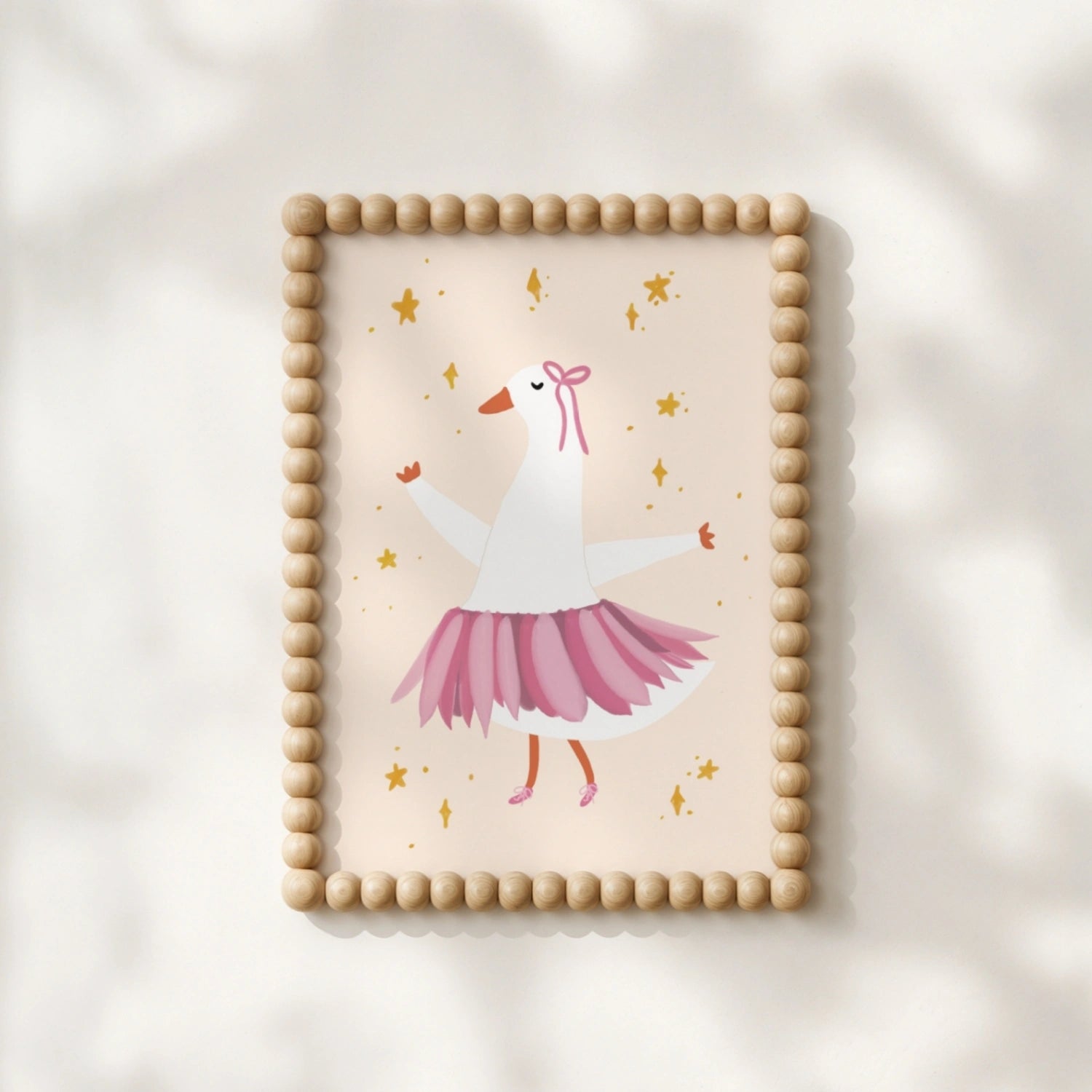 Ballet Goose Nursery Print, Girls Room Decor