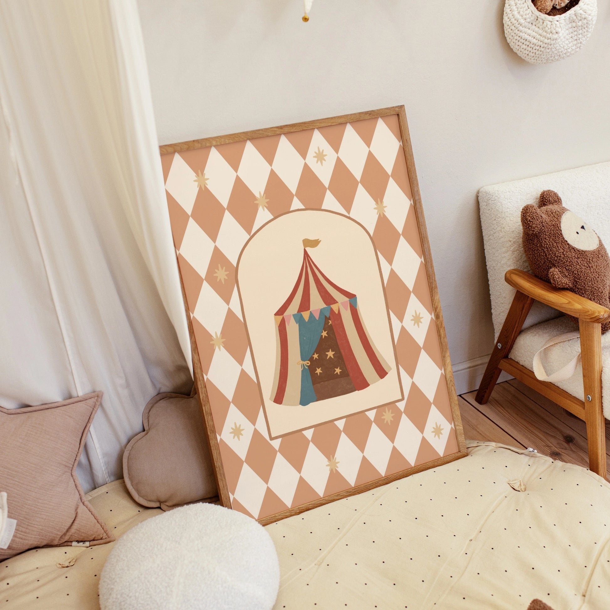 Retro Circus Tent – Nursery & kids wall art