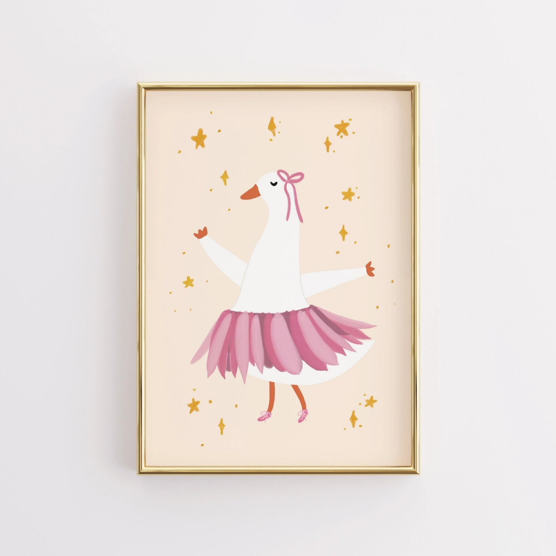 Affiche pour chambre d'enfant Oie Ballet
