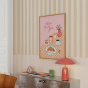 Bless This Food – Art mural chrétien
