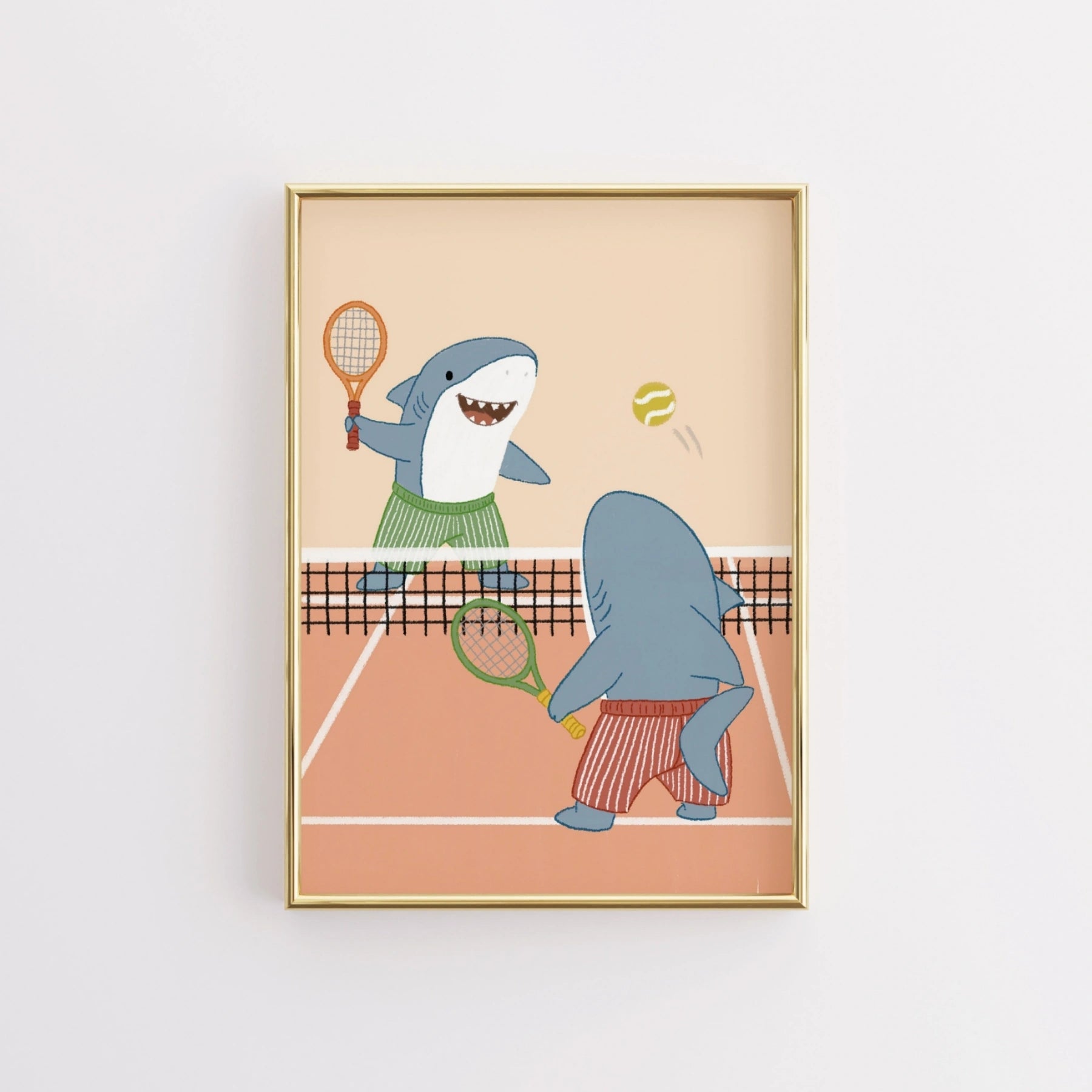 Whimsical Tennis Court Decor