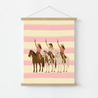 Western Cowgirl Print