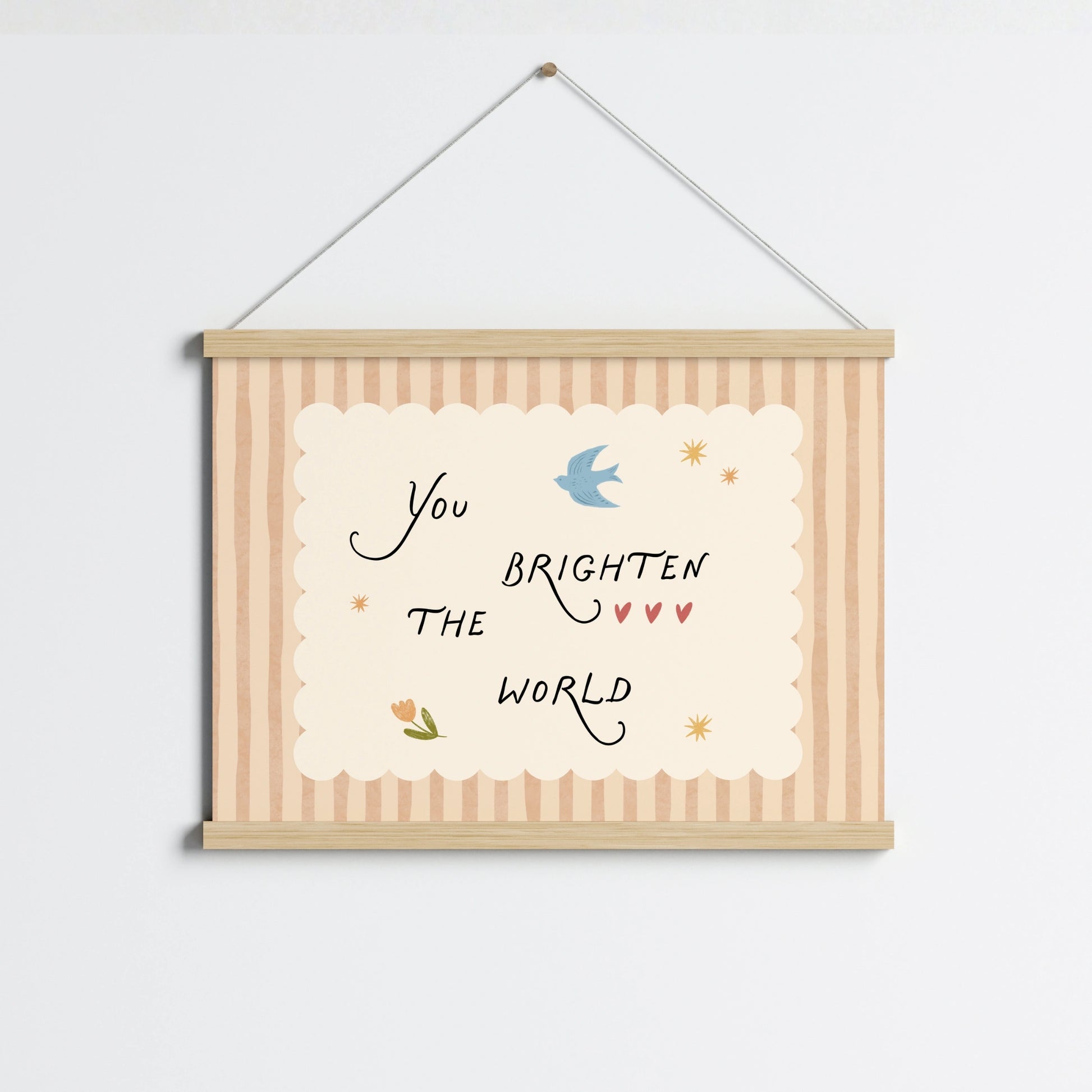 Arte tipografica per cameretta bebè