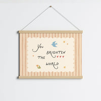 Arte tipografica per cameretta bebè