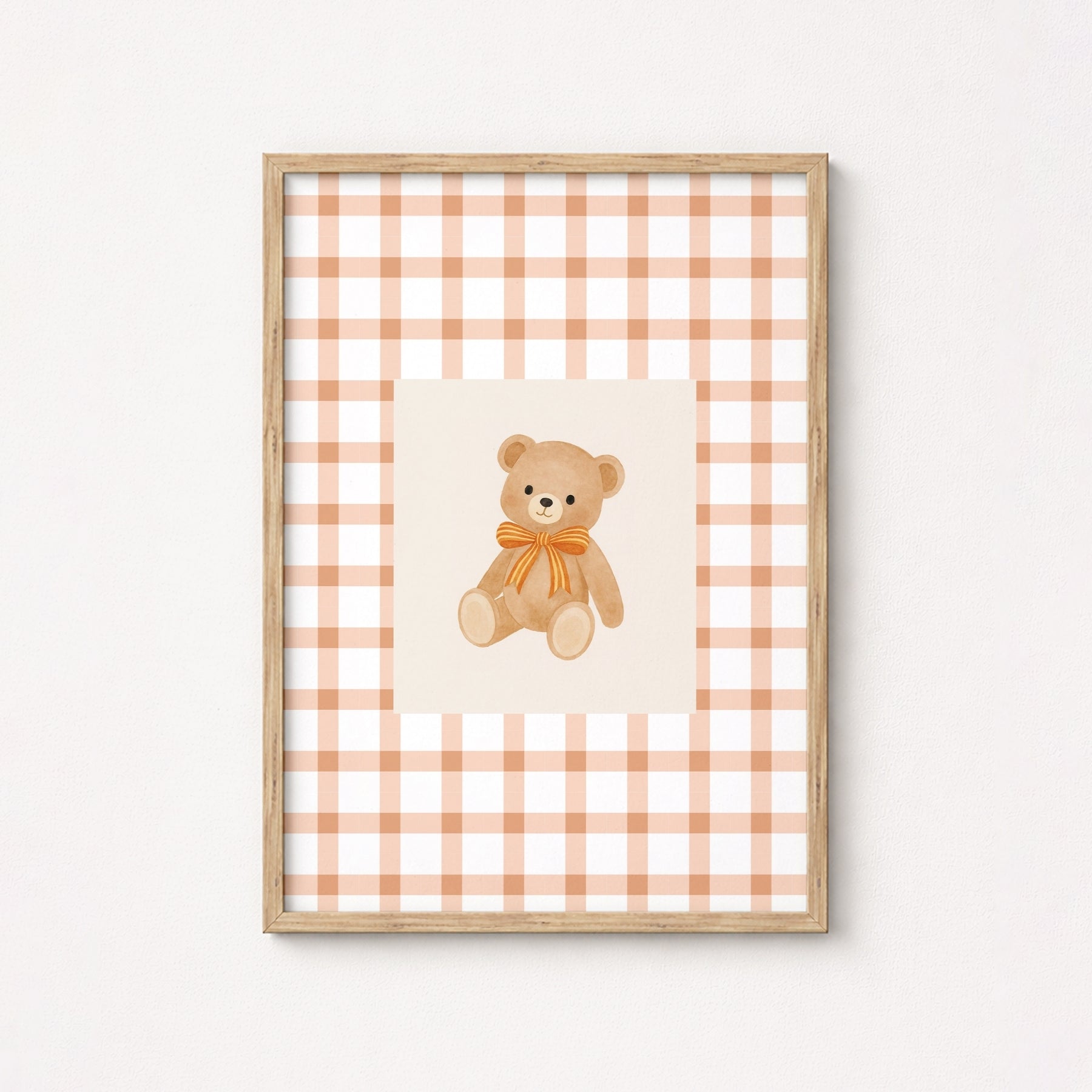 Impression de chambre d'enfant ours en peluche