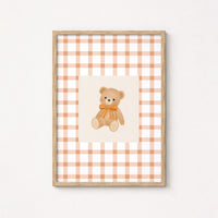 Impression de chambre d'enfant ours en peluche
