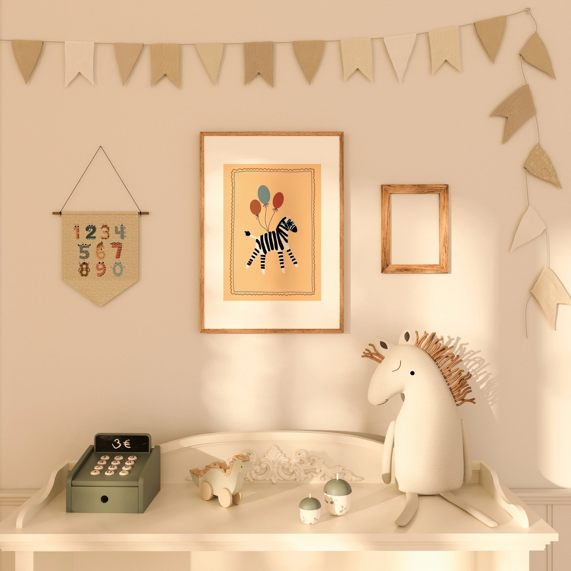 Zebra Nursery Print