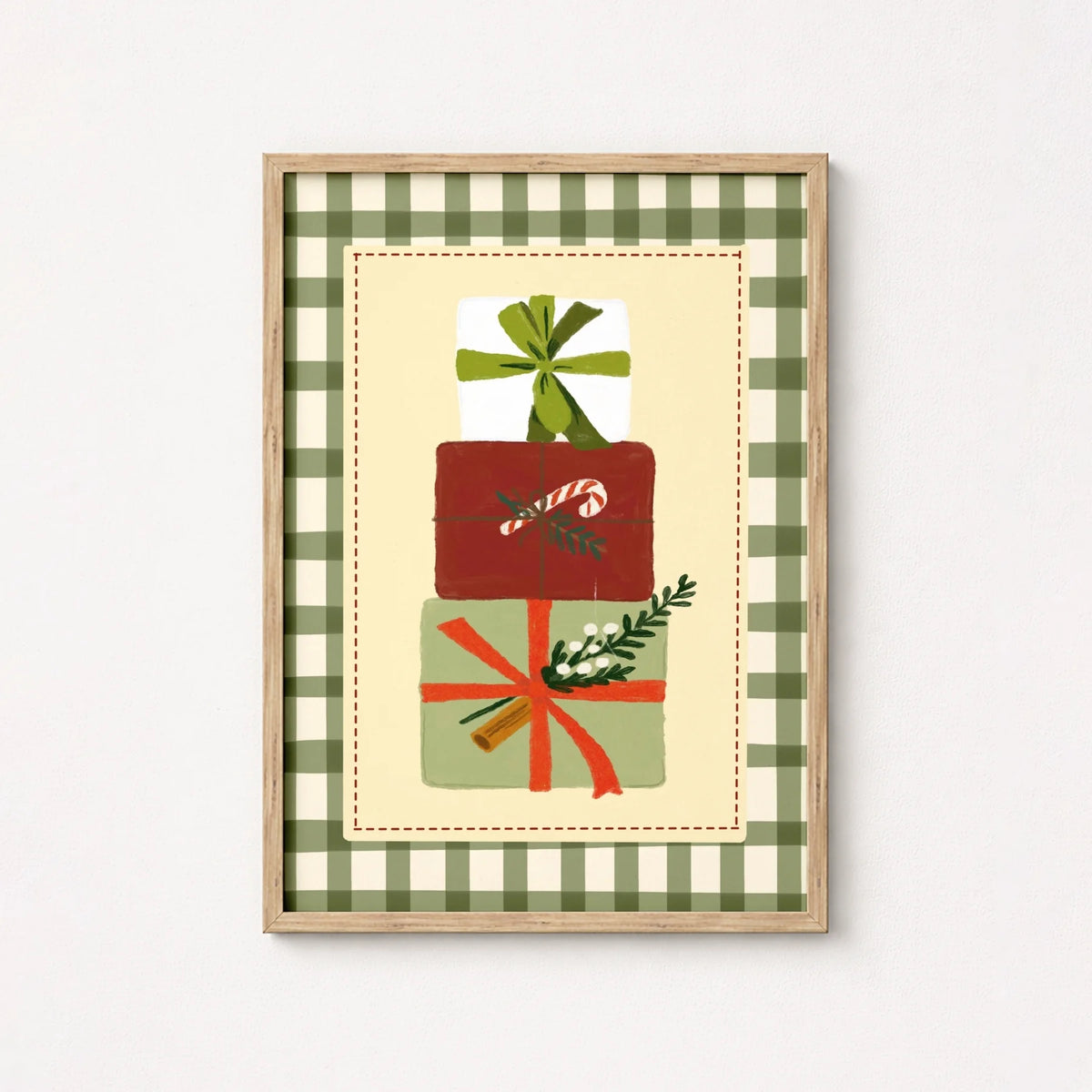 Christmas Gift Boxes with Ribbons – Póster de Navidad