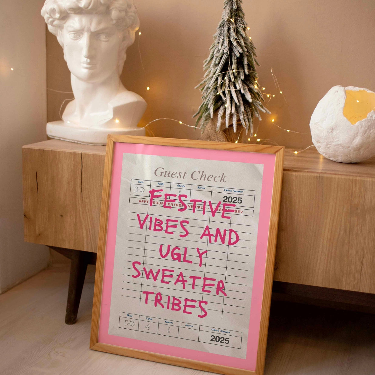 Holiday Guest Check Poster