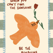 Be the Sunshine Orange Dove – Art mural pour chambre de bébé et enfants