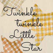 Vintage Gingham Star – Póster infantil