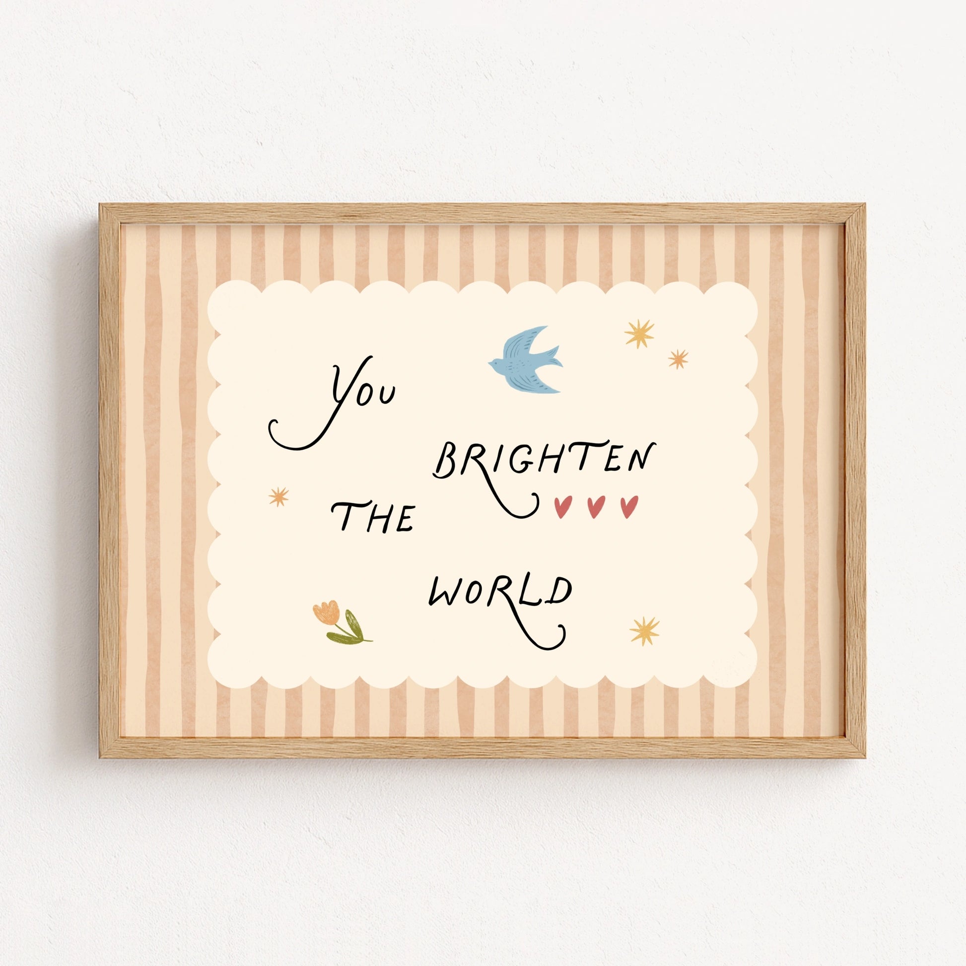 Arte tipografica per cameretta bebè