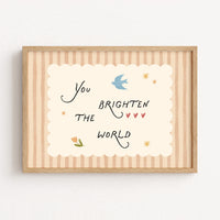 Arte tipografica per cameretta bebè