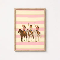 Western Cowgirl Print