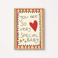 You Are So Very Special Baby – Typography Nursery Print with Heart