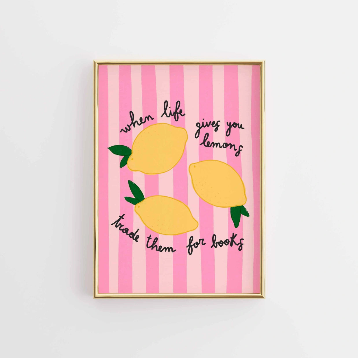 Lemon Bookish  – Funny Reading Print
