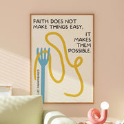 Faith Makes It Possible – Christian Wall Art