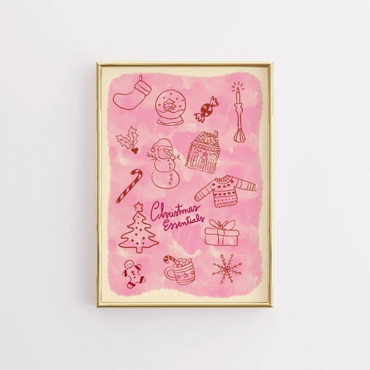 Christmas Essentials – Preppy Christmas Poster