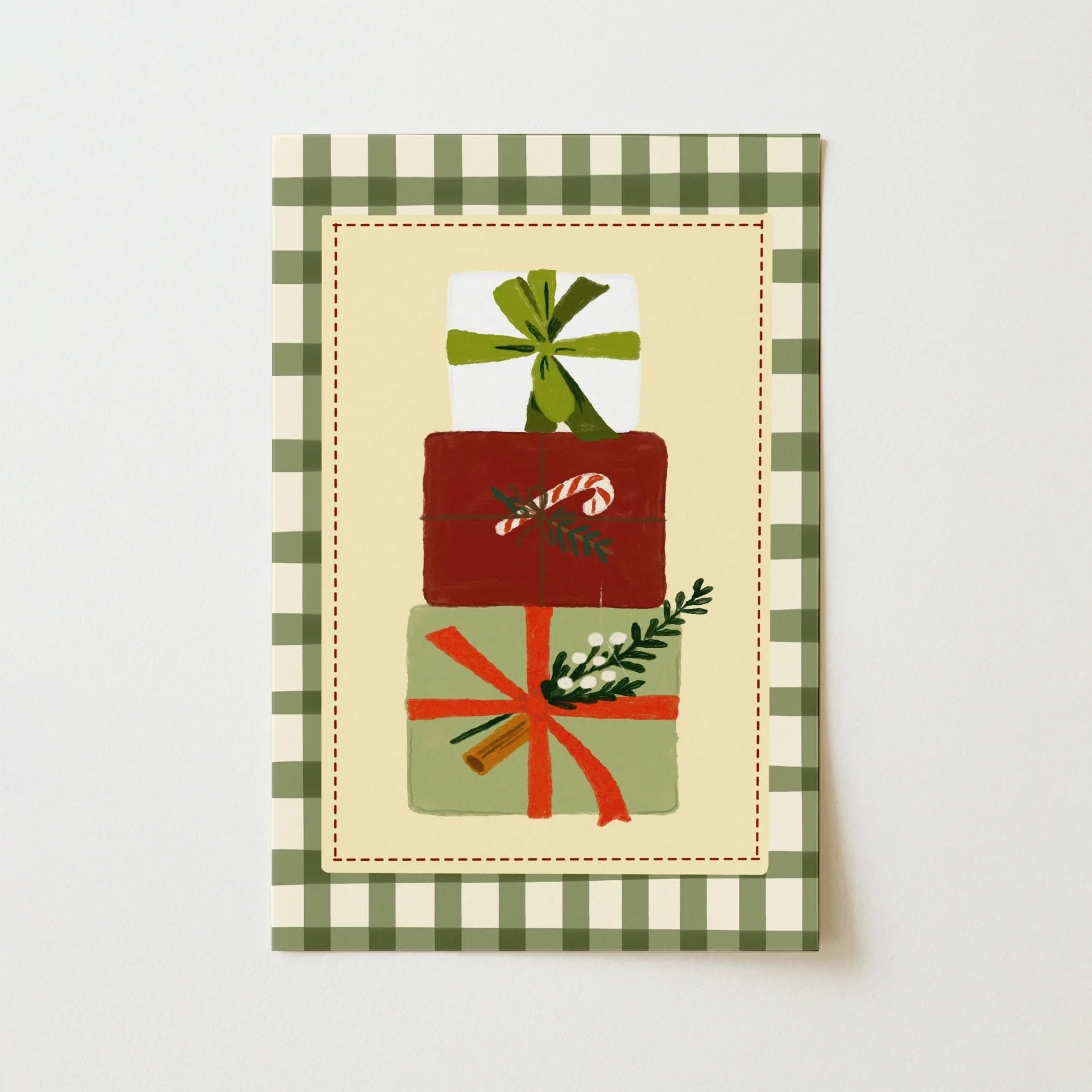 Christmas Gift Boxes with Ribbons – Póster de Navidad