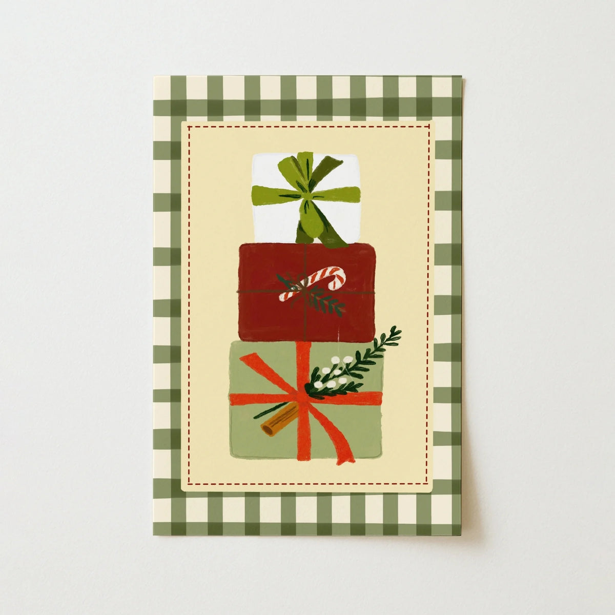 Christmas Gift Boxes with Ribbons – Póster de Navidad